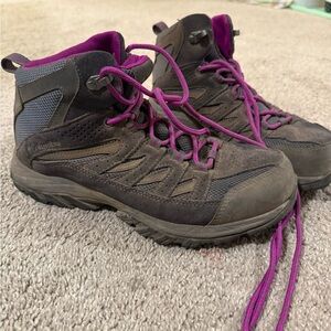 Columbia Women's Hiking Boots - Brown and Purple